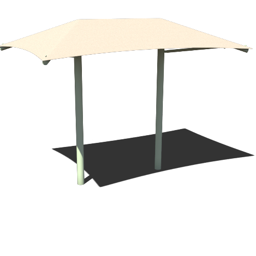 CAD Drawings BIM Models Superior Recreational Products | Shade Dual Column Umbrellas