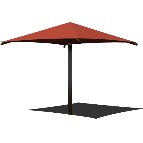 CAD Drawings BIM Models Superior Recreational Products | Shade Square Single Column Umbrellas