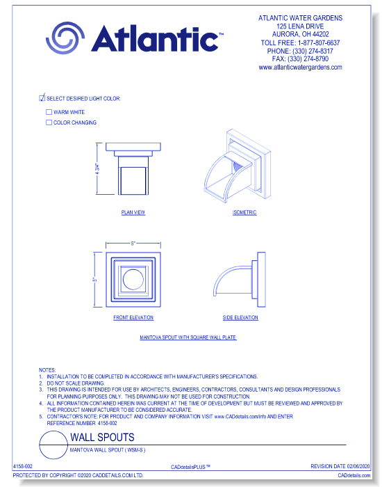 Mantova Wall Spout ( WSM-S )