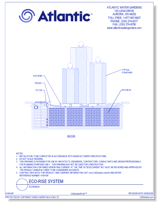 EcoRise System ECORISE20, Section