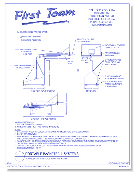 Portable Basketball Goals: Hurricane Triumph