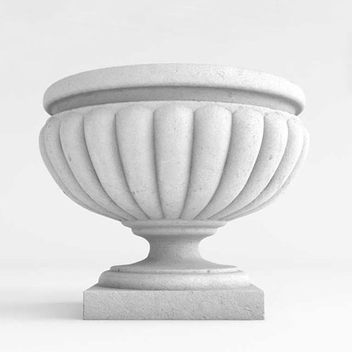 CAD Drawings TerraCast® Products Cabana Pedestal Bowl Planter
