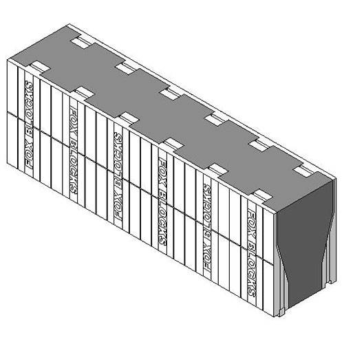 CAD Drawings BIM Models Fox Blocks Double Taper Top Block
