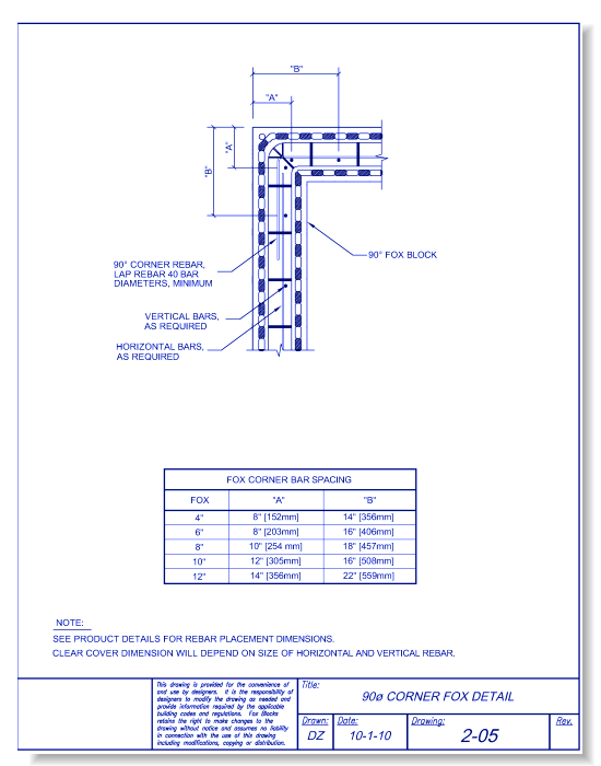 90-Degree Corner Steel Reinforcement Placement