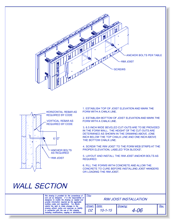 Rim Joist Installation