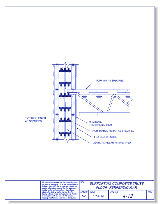 Composite Truss Floor Perpendicular