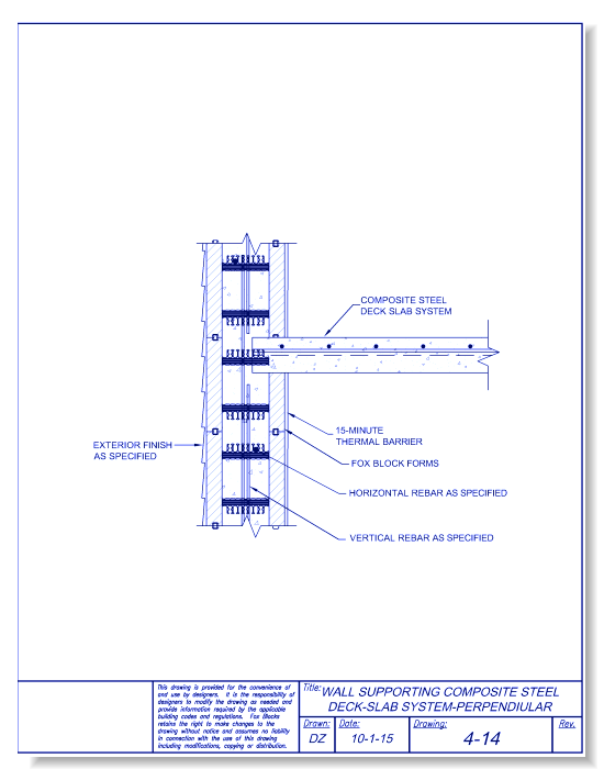 Composite Steel Slab Perpendicular