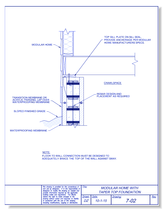 Modular Home on Taper Top