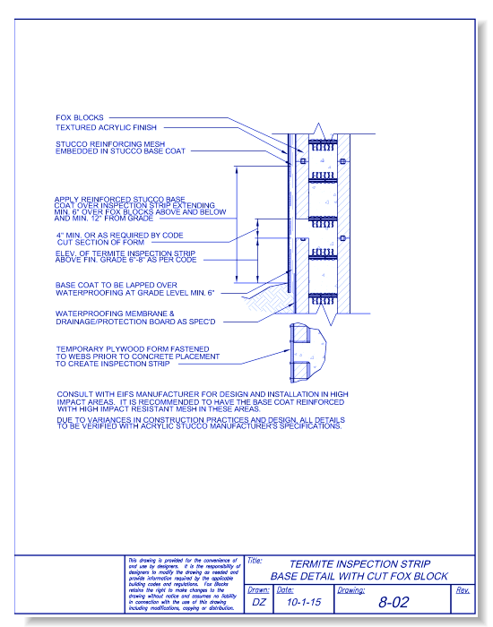 Termite Inspection Strip