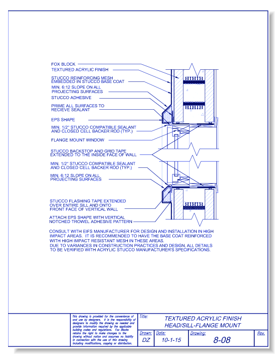 TAFS Head/Sill Flange Mount