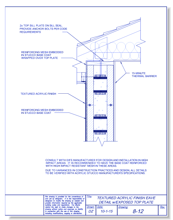 TAFS Eave with Top Plate
