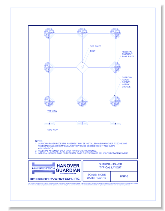 Ultimate Assembly - Guardian: Guardian Paver Typical Layout ( HGP-3)