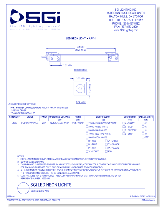 SGi LED Neon: Arch