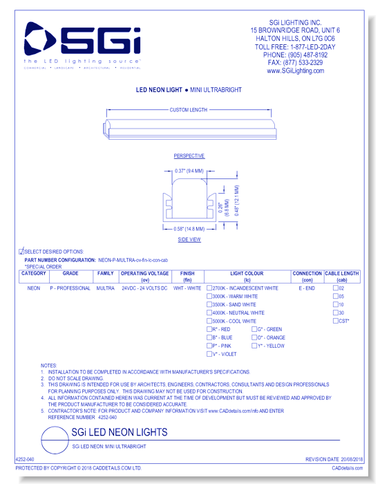 SGi LED Neon: Mini UltraBright