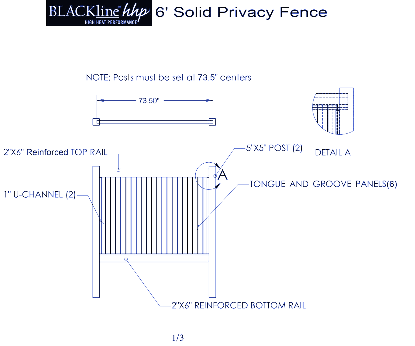 Solid Style Privacy Fence: 6 Ft. Solid Privacy