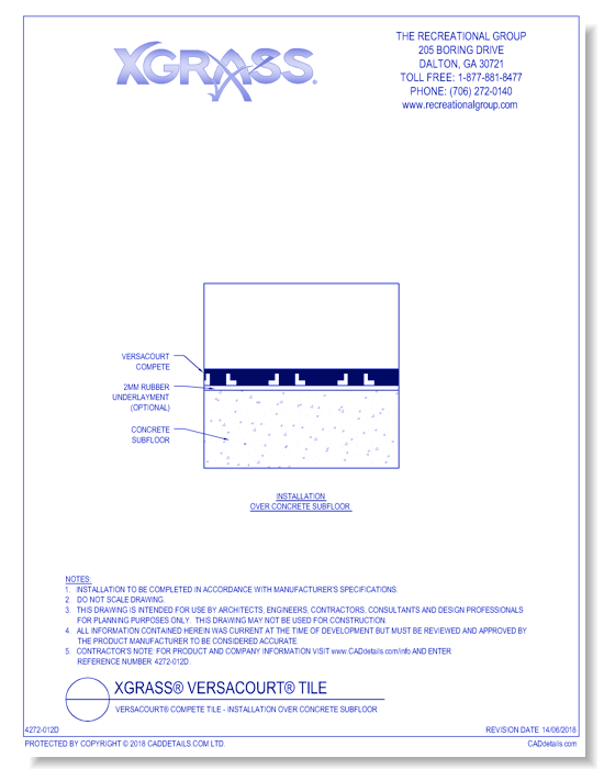 VersaCourt® Compete Tile - Installation over Concrete SubFloor