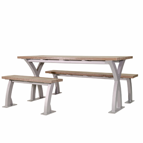 CAD Drawings BIM Models Wishbone Site Furnishings Parker Picnic Table