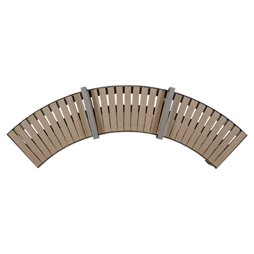 CAD Drawings Wishbone Site Furnishings Skyline Curved Bench