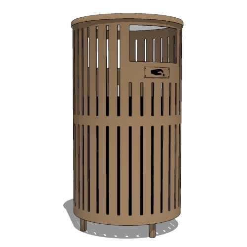 Village Covered Waste Receptacle (PS-785-AL-CSEW)