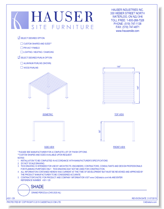 Grand Pergola (CHS-2020-AL)