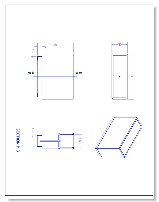 40'' City Aluminum Planter (PS-220-14x40-32-AL)