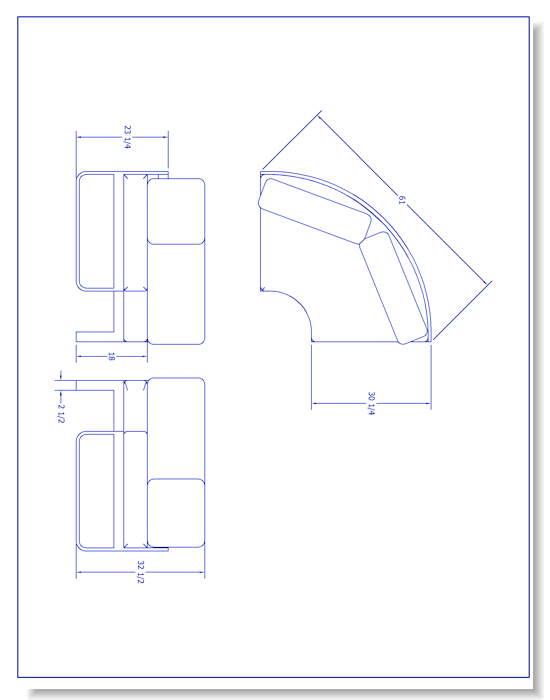 Loft Sectional Corner (CHS6207-WT)