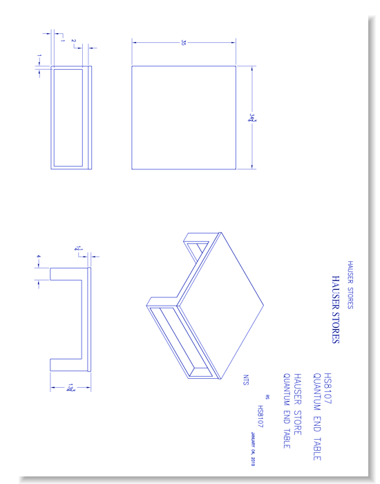 Quantam End Table (HS8107)