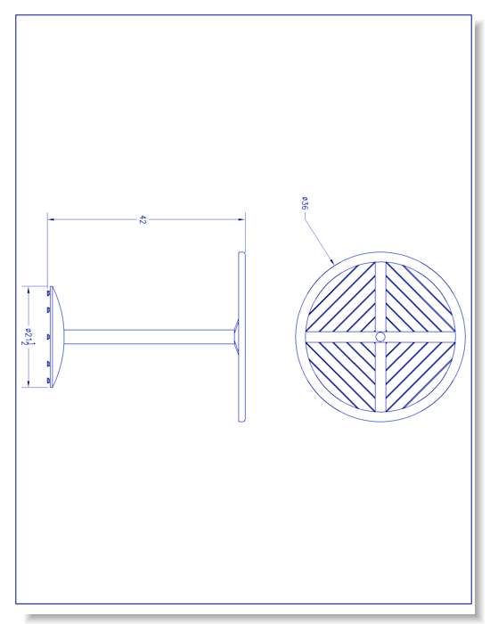 Java Aluminum Slat Table (HS3636-RD)