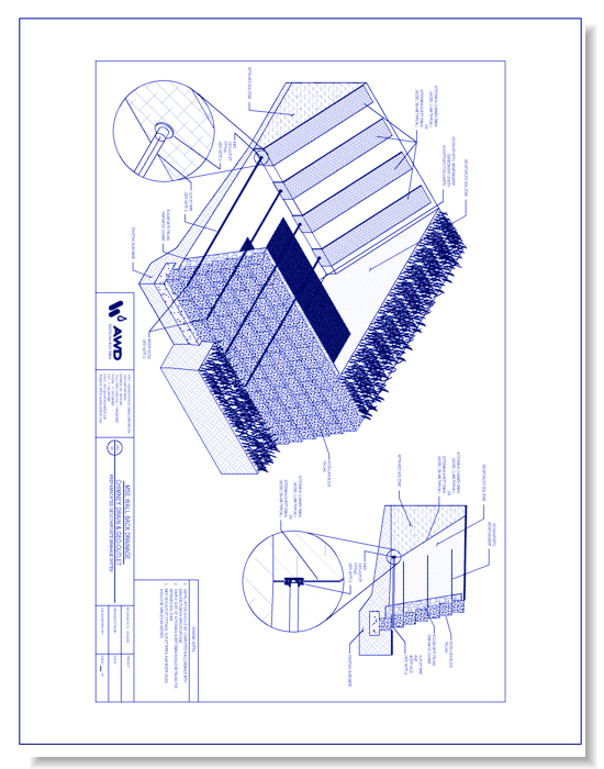 AWD-126 MSE Wall Back Drainage - Chimney Drain & Geo-Outlet