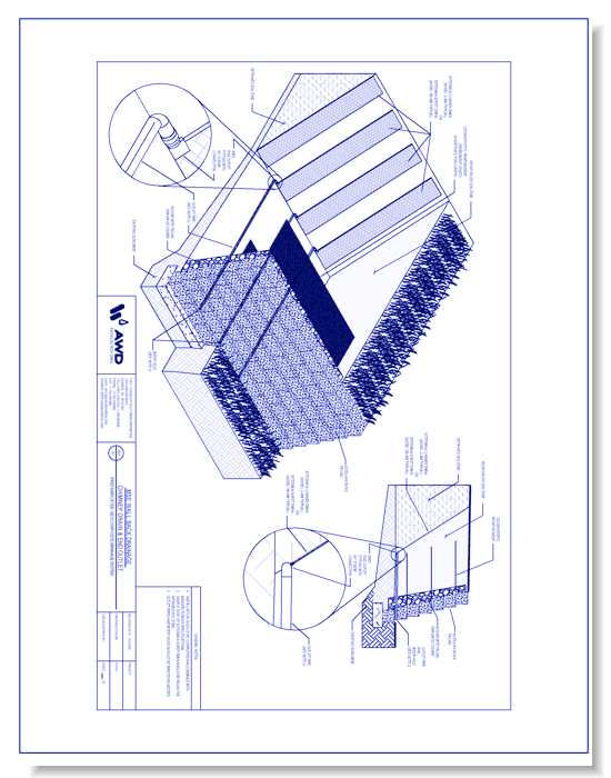 AWD-127 MSE Wall Back Drainage - Chimney Drain & End Outlet