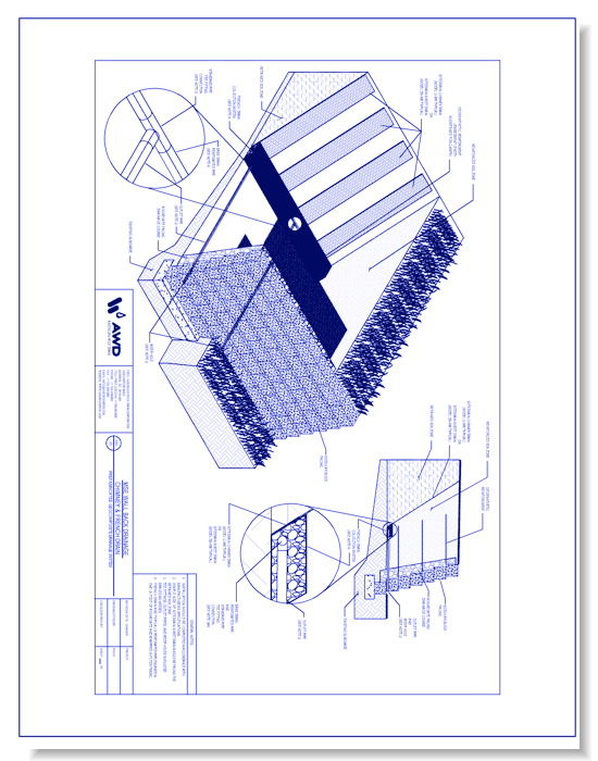 AWD-129 MSE Wall Back Drainage - Chimney & French Drain