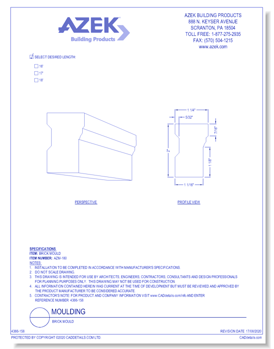 Brick Mould (AZM-180)