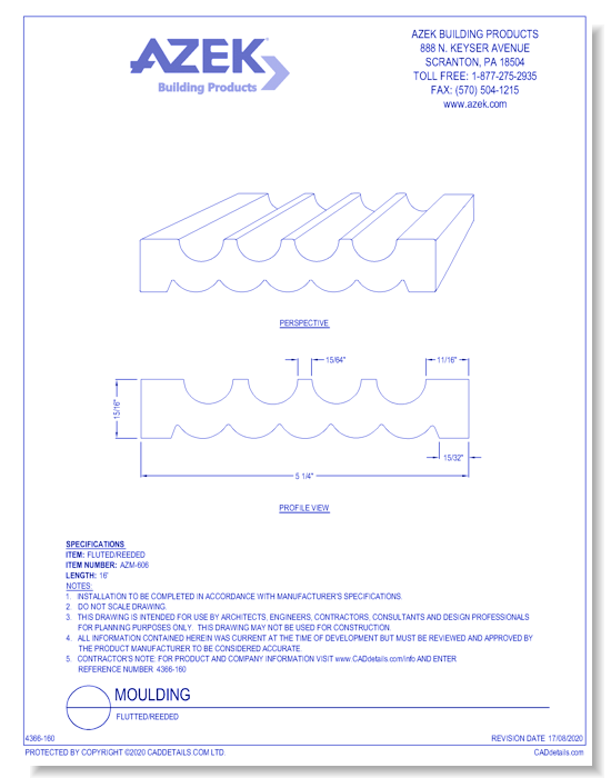 Flutted/Reeded