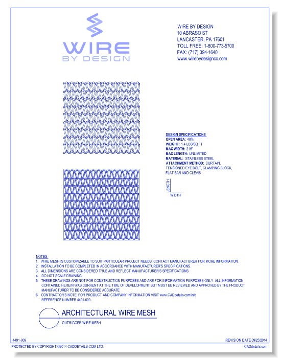 Outrigger Wire Mesh