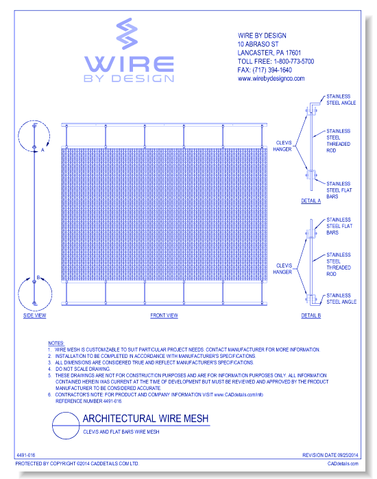 Clevis and Flat Bars Wire Mesh