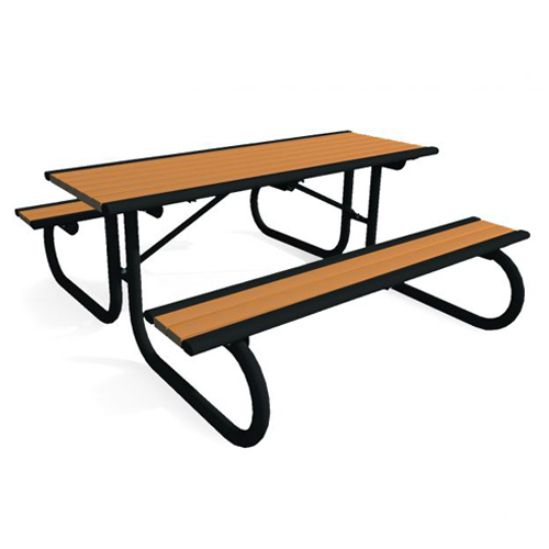 CAD Drawings BIM Models UltraSite Richmond 6' Recycled Table