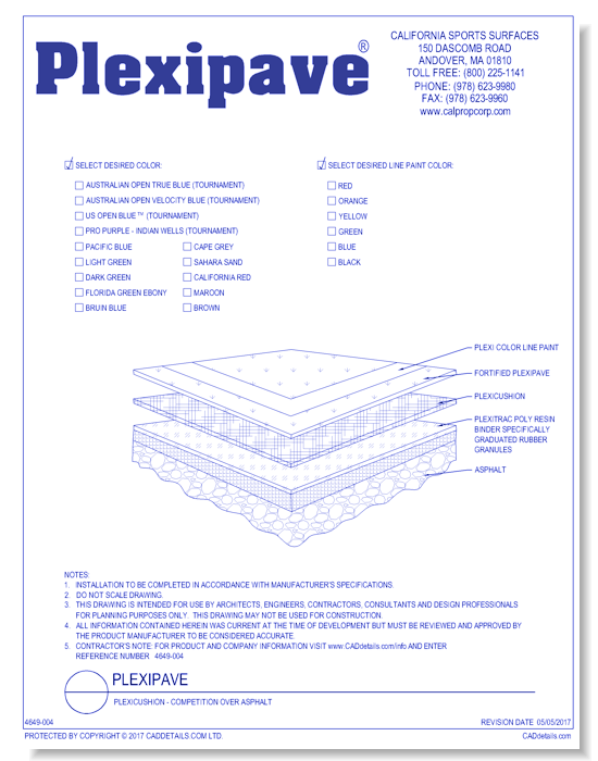 Plexicushion - Competition Over Asphalt