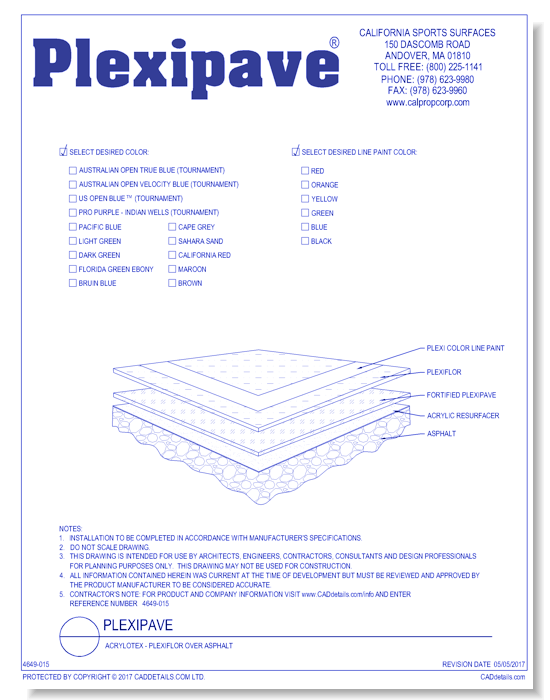 Acrylotex - Plexiflor Over Asphalt