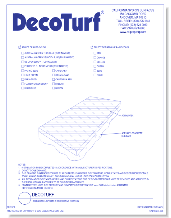 Acrylotex - Sports & Decorative Coating