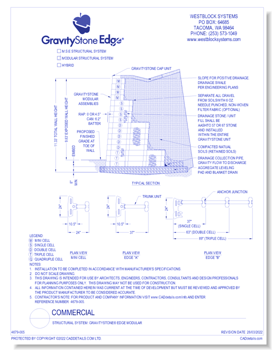 Structural System - GravityStone® Edge Modular