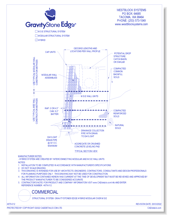 GravityStone® Edge Hybrid Modular Over M.S.E.