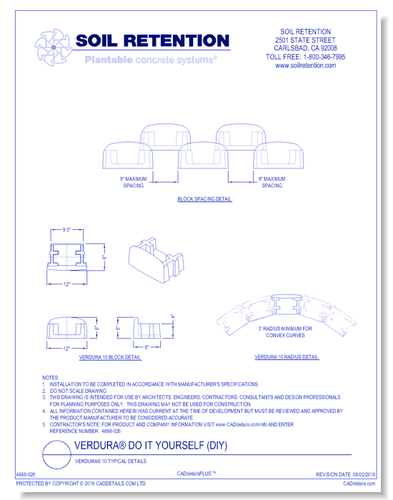 Verdura® 10 Typical Details
