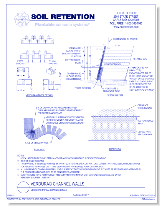 Verdura® Typical Channel Details