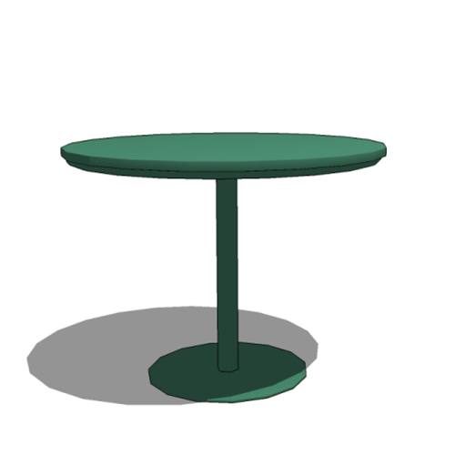 CAD Drawings Thomas Steele Café Table: Steel Disk Pedestal Base