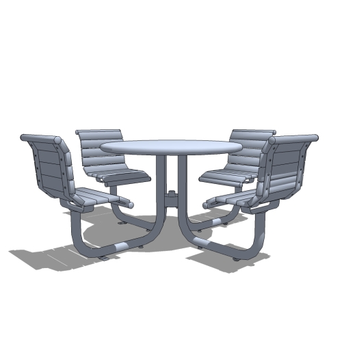 CAD Drawings BIM Models Thomas Steele Gramercy™ Courtyard Table