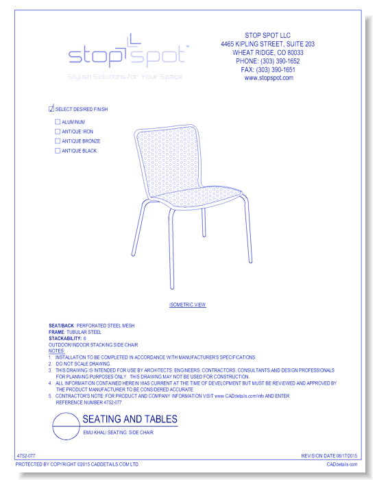 Emu Khali Seating: Side Chair
