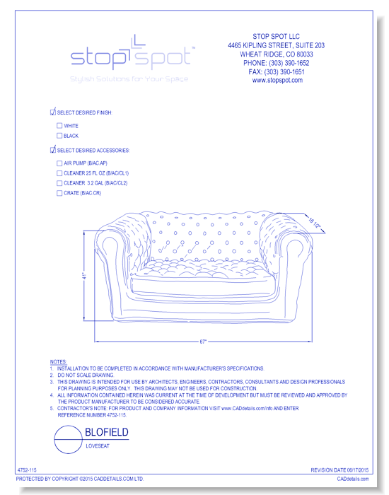 Blofield: Loveseat