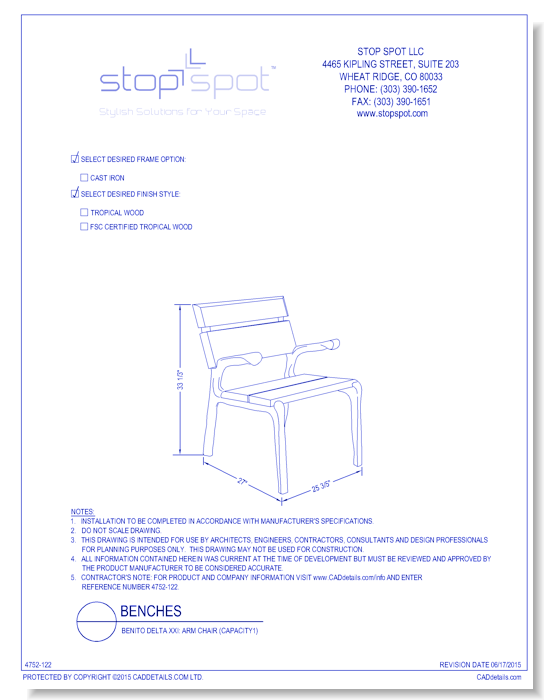 Benito Delta XXI: Arm Chair ( Capacity 1 )