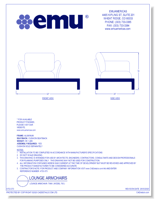 Lounge Armchair: Tami ( Model 763 )