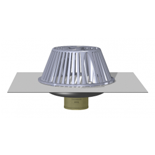 CAD Drawings Thunderbird Products TPO or PVC-Clad Stainless Steel Bottom Outlet Roof Drain